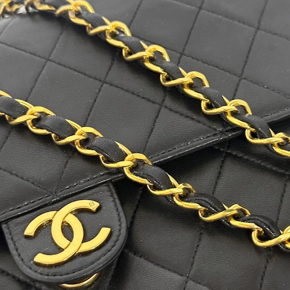 ヴィンテージ シャネル 1992-1994 マトラッセ ラムスキン チェーン
