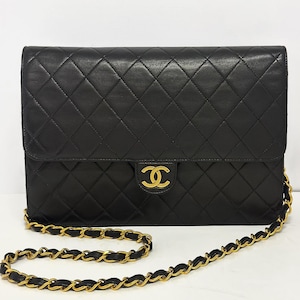 VINTAGE CHANEL 1992-1994 MATELASSE Lambskin Chain Shoulder Bag – Vintage Classic Flap Bag