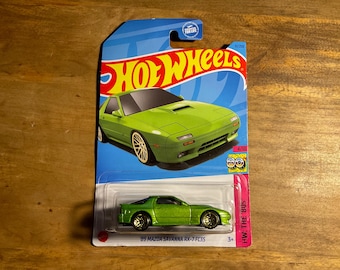Hot Wheels 1989 Mazda Savanna RX-7 Fc35-green With Black Interior