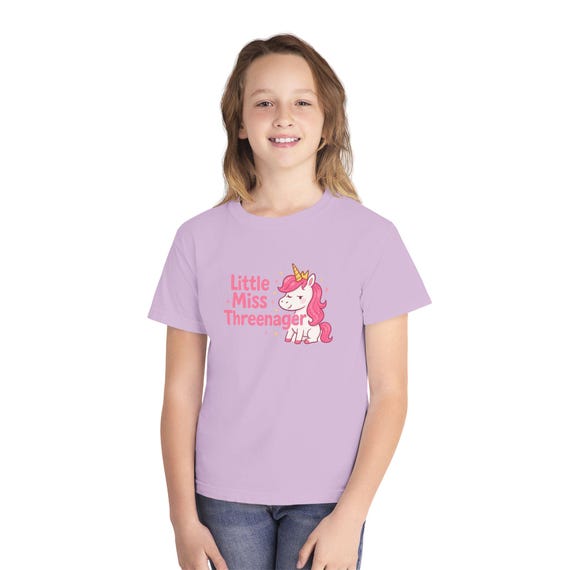 Camiseta de aniversário de unicórnio para meninas, camiseta de