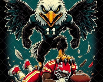 Philadelphia Eagles Fan Png Vs Kansas| Eagles Fan Png| Eagles SuperBowl 2025|Eagles vs Chiefs Png| Eagles Philly Fan Png 2025
