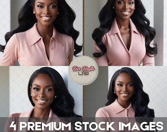 4 Stock Images,Beauty Stock Photo, African American business Model,Makeup Stock Photo,Wig Stock Photo, Black Women Image, Fashion StockPhoto