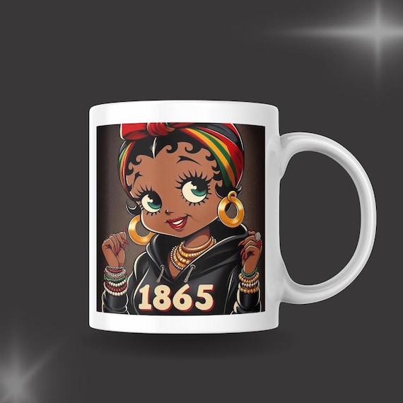 Juneteenth Black Betty Boop PNG: Afro Woman, Freedom Day (digital