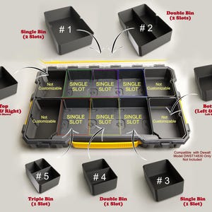 DEWALT DWST14830 Kompatibles Modulares 10-teiliges Bin System - Nur STL-Dateien