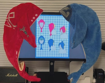 Zelda Mipha Zora Hair Towel: Tears of the Kingdom Quick-Dry Coral Fleece Cosplay Costume