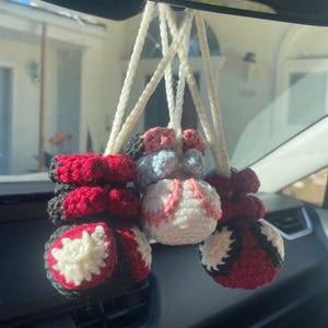 crochet spider-man carhanger