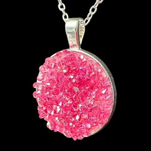 1 Crystal cluster necklace