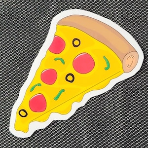 Pepperoni Pizza Slice Vinyl Sticker – Fun & Tasty Decal