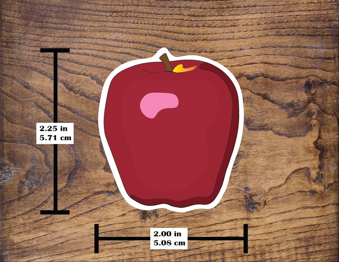 Apple Sticker - Etsy