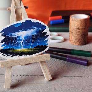 Lightning Storm Sticker - Etsy