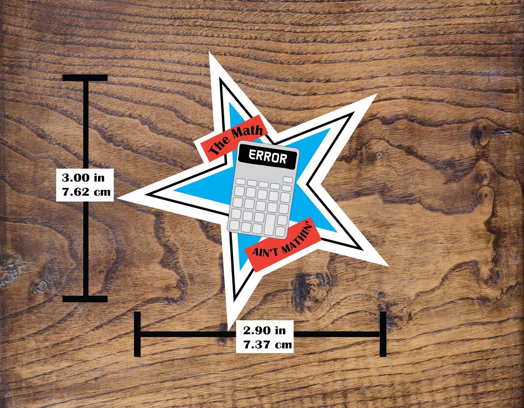 The Math Ain T Mathin Sticker Etsy