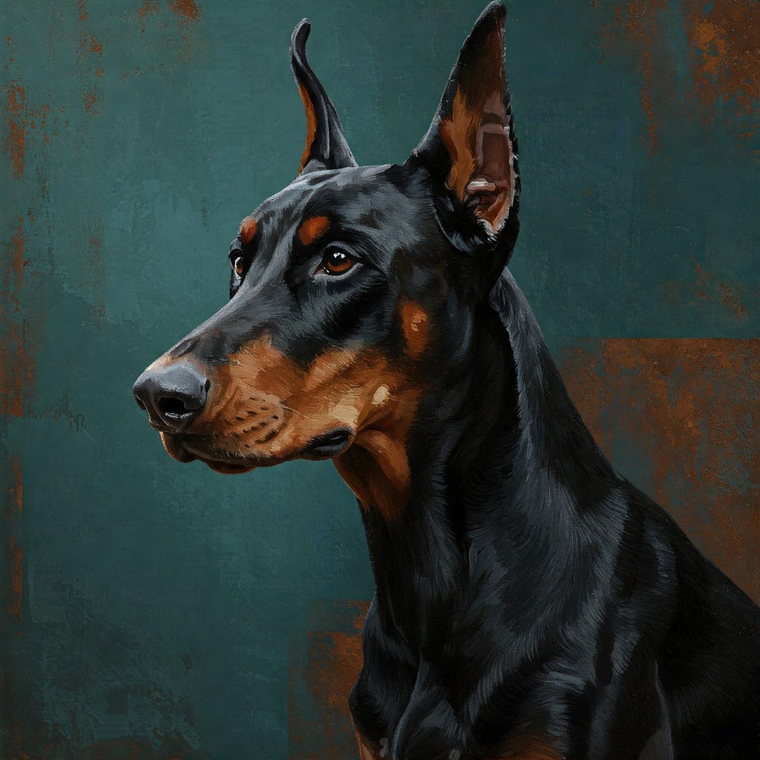 Custom Pet Portrait Oil Painting on Canvas, Personalized Dog Cat ...