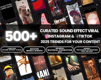 Viral Sound Effects Pack: 2025 TikTok & Instagram Trends, Master Resell Rights