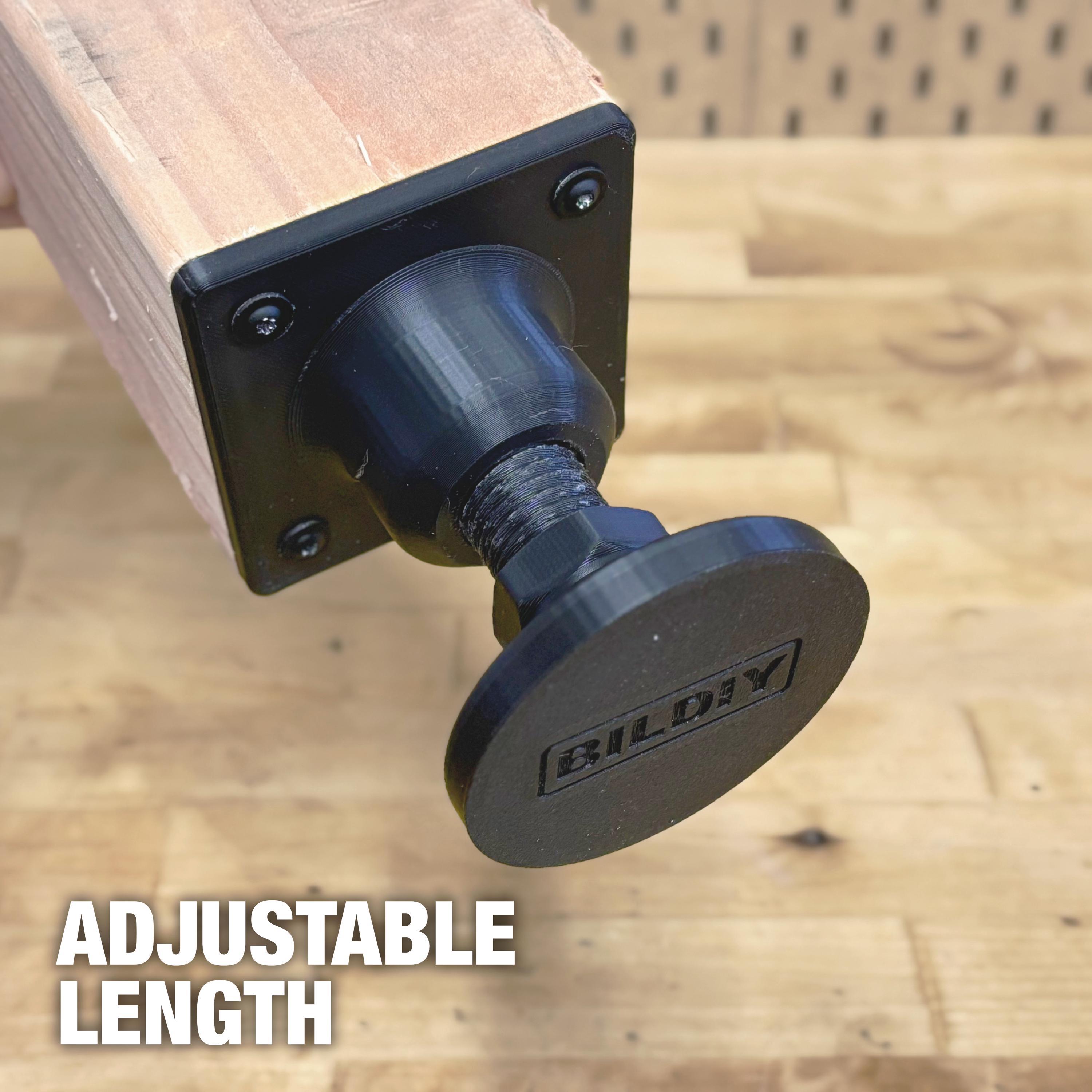 Bench Feet Heavy-duty Furniture Leveling Feet: Adjustable Table and Workbench Feet ...