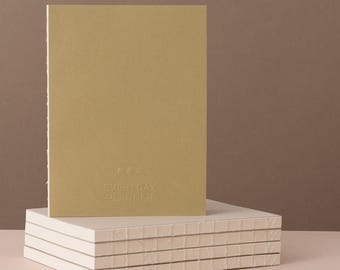 Everyday Planner - Olive Paper, Lay flat