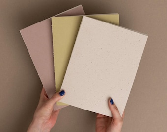 Eco-Conscious Undated Planner, Lay flat