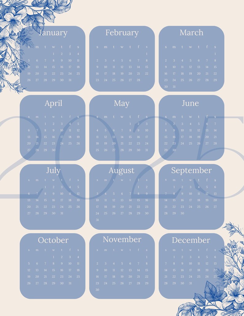Navy Blue Printable Planner Combo - Etsy