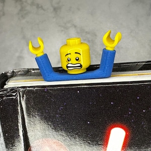 Brick Man Inspired Bookmark, 3d Printed - FREE SHIPPING!
