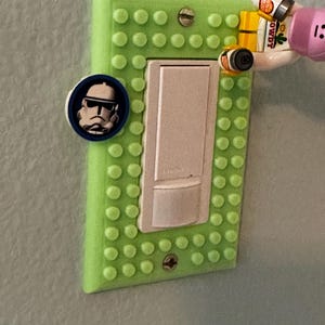 Lego Compatible Wall Light Switch Plate - Free Shipping!