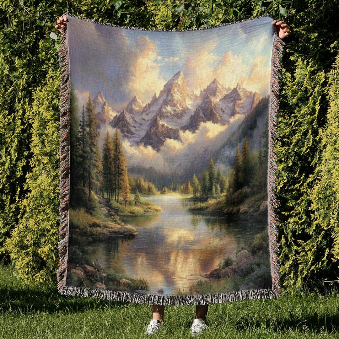 Throw Blanket of Fantastical Forest