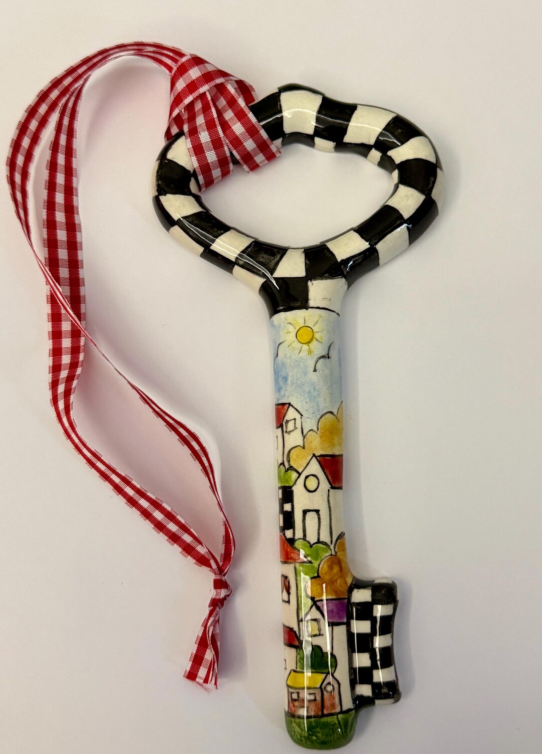 Whimsical Ceramic Key – Hand-painted Turkish Art With Mediterranean ...