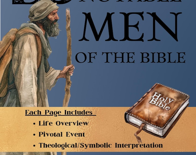 Scripture Man 25 Notable Men of the Bible – Bible Character Study Guide (digital ...