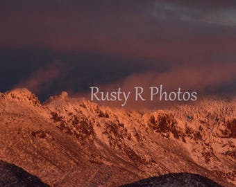 Snowy Mountain Photo Print | Winter Landscape Photography | Nature Photography Decor | Wall Art