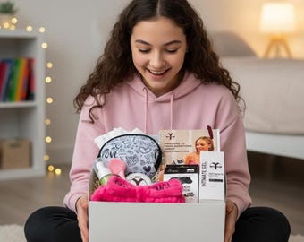 Period Starter Kit: Organic Pads, Self Care Set for Teens