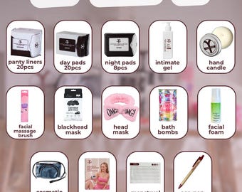 Kit para el primer período para niñas preadolescentes, kit de inicio para el primer período, caja para el período, kit de supervivencia para el período