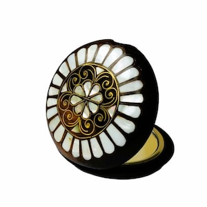 Mother of Pearl Mirror,Vintage Mirror,Handmade,Gift for Her,Compact Mirror,Bag Mirror,Hand Mirror,Makeup Mirror,Gift for Women