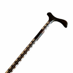Unique Cane-Mother of Pearl Cane-Mother of Pearl inlaid Walking Stick–Walking stick-Handmade walking stick-- Handmade Cane-Fathers day gift