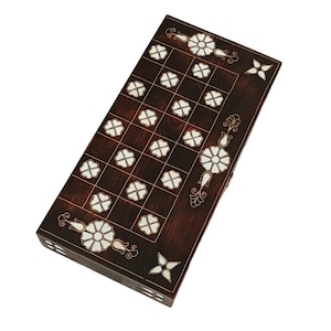 Handmade Backgammon Set-Mother Of Pearl-Backgammon Board-Backgammon Set-Wooden Backgammon-Vintage Backgammon Set-Board Game-Chess Set