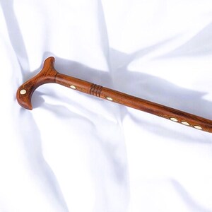 Unique Cane-Mother of Pearl Cane-Mother of Pearl inlaid Walking Stick–Walking stick-Handmade walking stick-- Handmade Cane-Fathers day gift