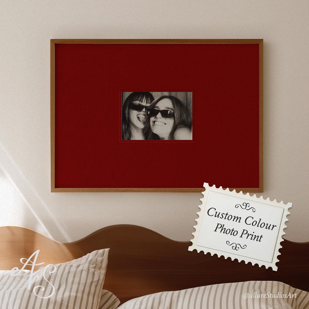 Custom Color Photo Mat Print: Personalized Digital Wall Art Landscape ...