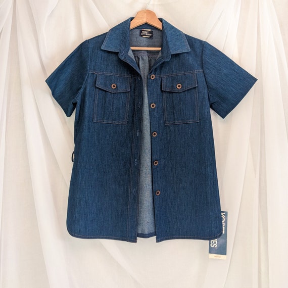 Deadstock 1970's denim top - image 3