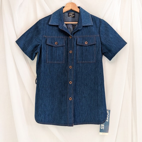 Deadstock 1970's denim top - image 1