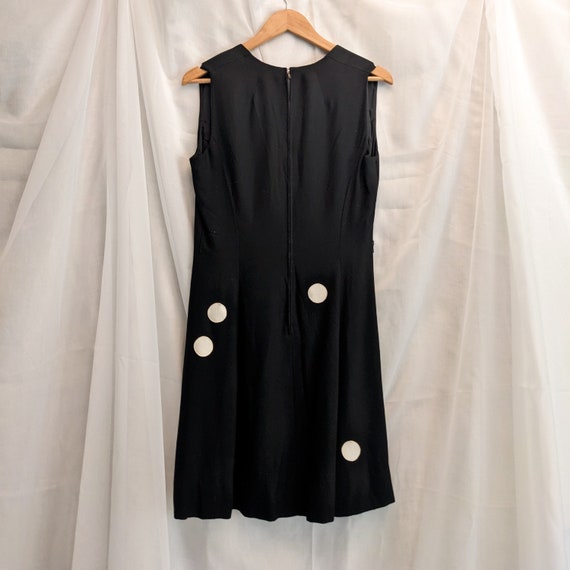 1960's black and white polka dot dress, Shannon R… - image 2