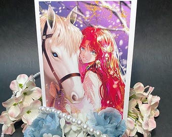 Original | White Horse | Photo card #2