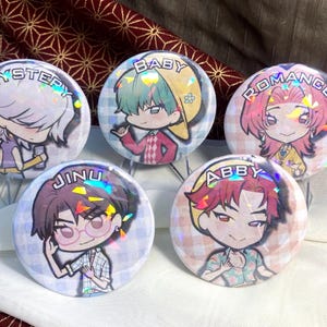 Saja Boys - Soda Pop ver. | Jinu Abby Baby Mystery Romance | K-pop Demon hunters | button Pin | Mirror | FanArt