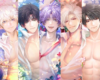 Zayne, Xavier, Sylus, Rafayel, Caleb | Love and Deepspace Fanart | Mini Polaroid & Postcard Set | Collectible Art Prints