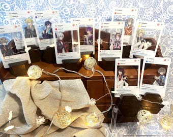 Vox Ike Shu Luc Mysta Fulgur Uki Alban Sonny Yugo | Luxiem Noctyx Transparent INS Card
