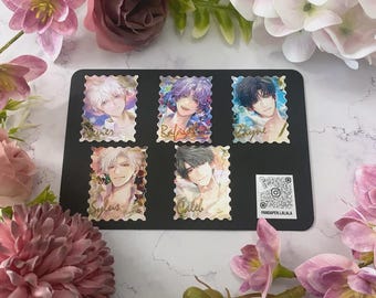 Zayne, Xavier, Sylus, Rafayel, Caleb | Love and Deepspace Fanart | Stamp Stickers