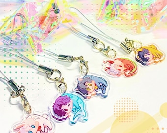 Zayne, Xavier, Sylus, Rafayel, Caleb Love and Deepspace Fanart | Acrylic phone charm strap