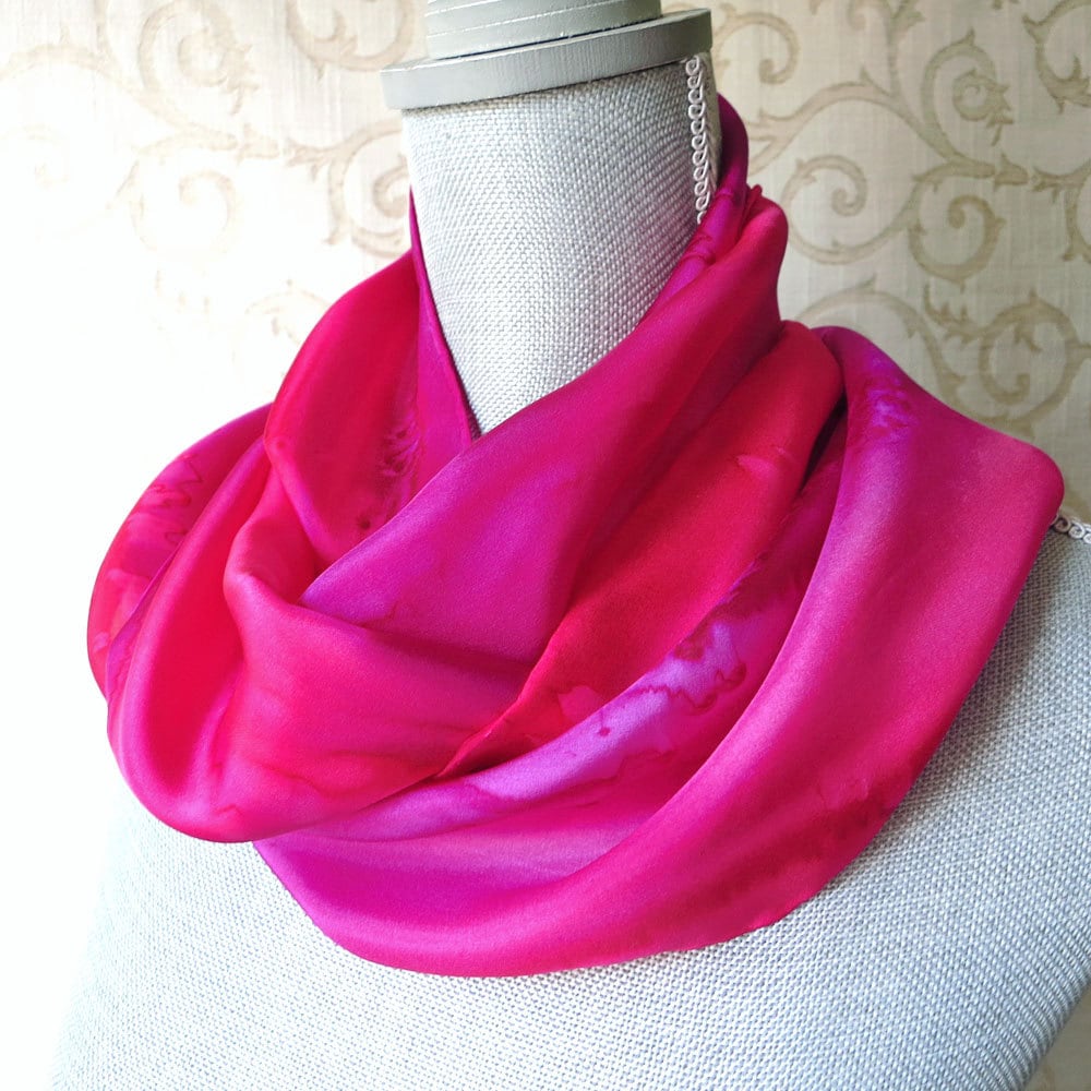 Hand Dyed Mauve - Soft Silk Organza Fabric