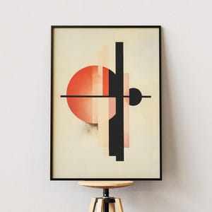 1920s Bauhaus Abstract Art - Geometric Modernism Wall Art - Avant-garde Art Poster - Vintage Abstract Print for Home or Office Decor