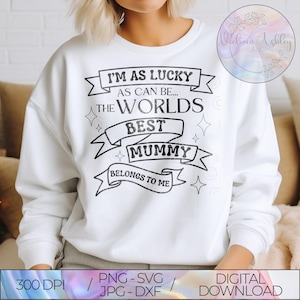 La meilleure maman du monde m'appartient SVG PNG, conception de sublimation de mère du sud pour des coussins vêtements verres, fichier découpé au Laser de haute qualité