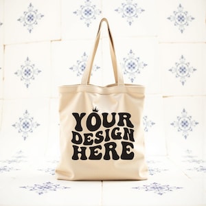 Canvas Tote Bag Mockup, Natural Tote Bag Mockup, Shopping Bag Mockup, Mockup Template, Hanging Tote Bag, Urban Mockup, Model Tote Bag, POD
