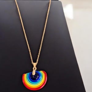 Rainbow Necklace - Colorful and Vibrant Pendant for Women