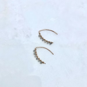 Small wishbone earrings