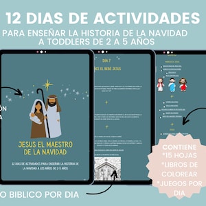Jesus El Maestro de la Navidad - Libro de Actividades Navideñas para Toddlers
